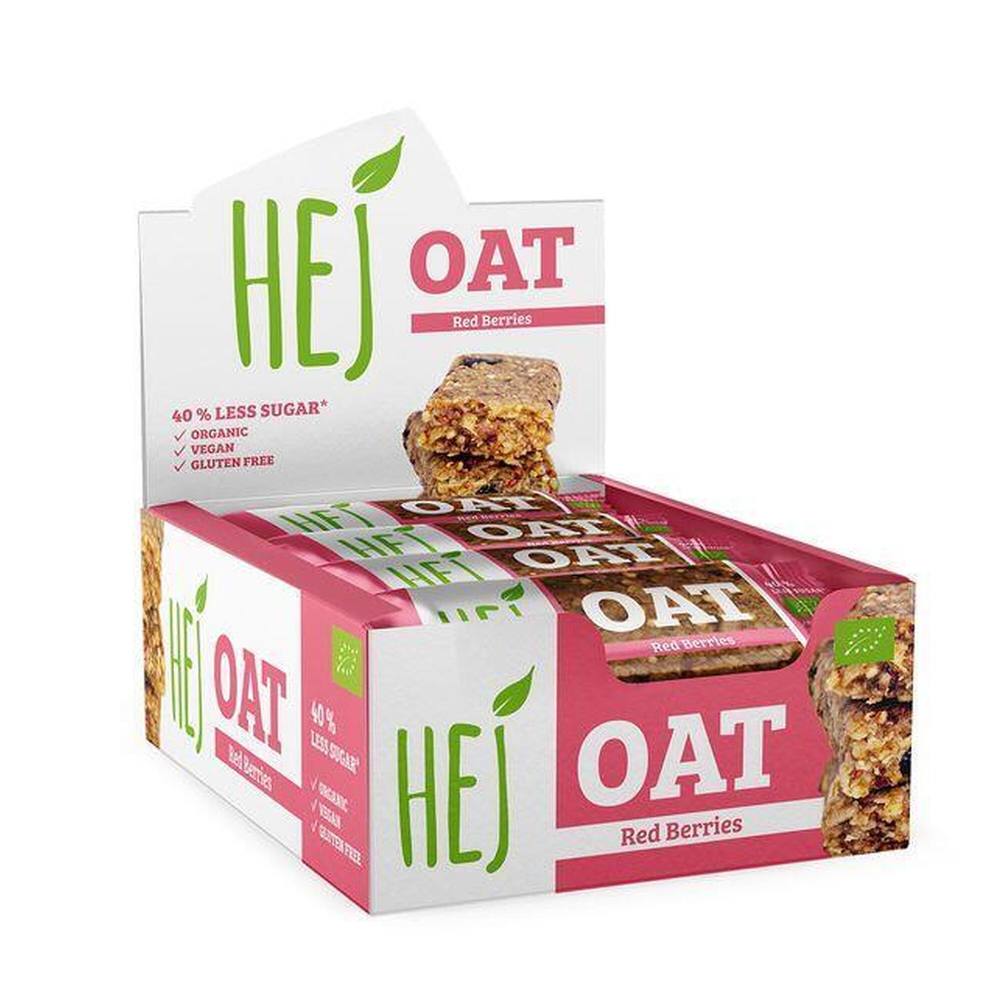 HEJ Natural HEJ Oat Bar Organic (12x45g) Red Berries - Barres
