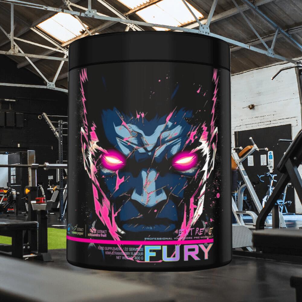 Genius Nutrition Fury Extreme (400g) Kiwi Strawberry - Pre-Workout 2/3