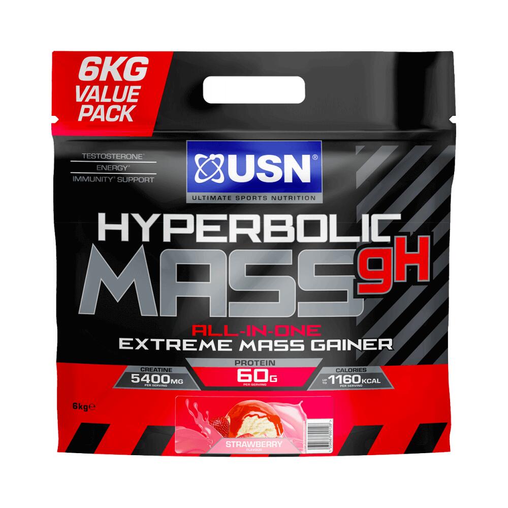 USN USN Hyperbolic All in One Mass (6000g) Strawberry - Gewichtstoename