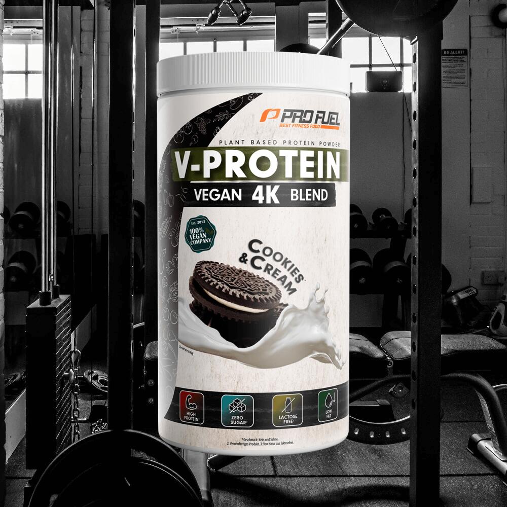 ProFuel V-Protein 4K Blend (750g) Cookies & Cream - Protéines 4/4