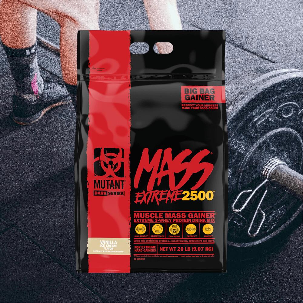 Mutant Mutant Mass EXTREME 2500 (20lbs) Vanilla Ice Cream - Aumento di peso 2/4