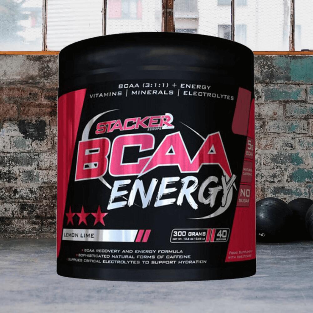 Stacker2 BCAA Energy (300g) Lemon Lime - Aminoacidi - BCAA 2/3
