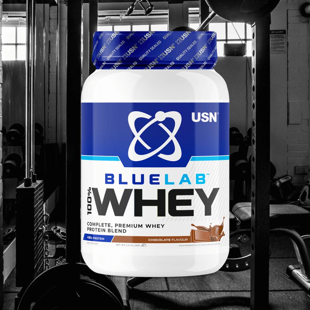 USN Blue Lab Whey (908g) Chocolate - Protéines 2/3