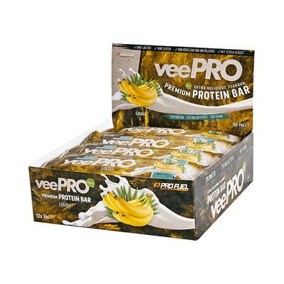Profuel veepro bar (12x74g) banana - repen - eiwit repen
