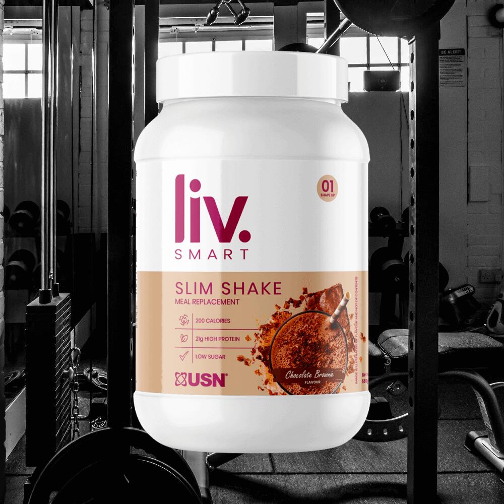 USN Liv.Smart Slim Shake (550g) Chocolate - Eiwitten - Maaltijdvervangers 2/3