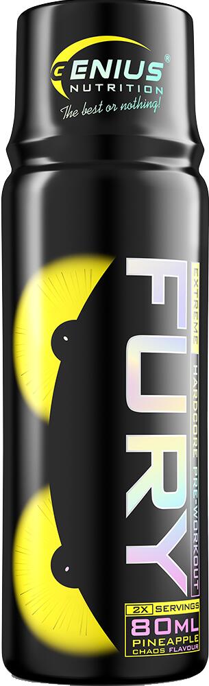 Genius Nutrition Fury Extreme Shot (12x80ml) Pineapple Chaos - Pre-allenamento 4/5