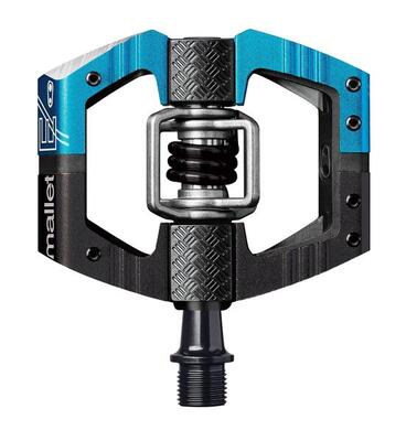 Mtb pedaal mallet enduro ls clipless pedaal lange as. elektrisch blauw