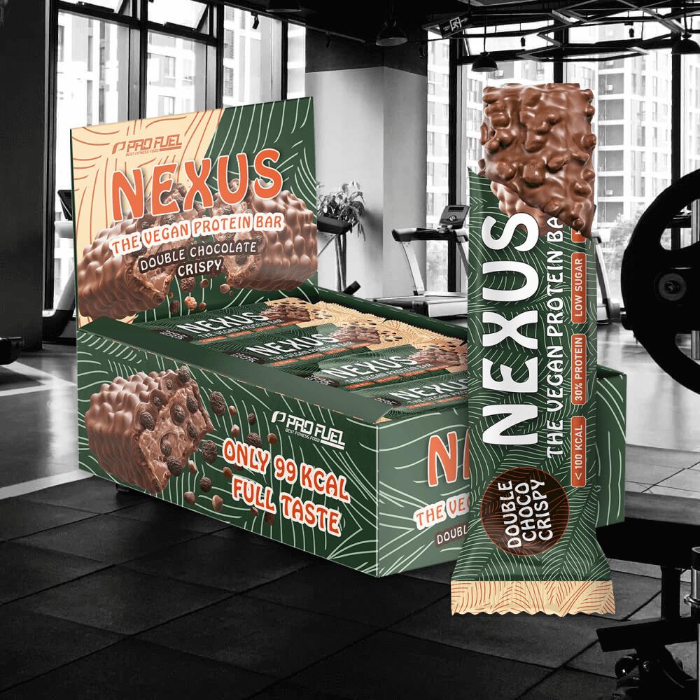ProFuel Nexus Protein Bar (12x30g) Double Chocolate Crispy - Riegel 2/4