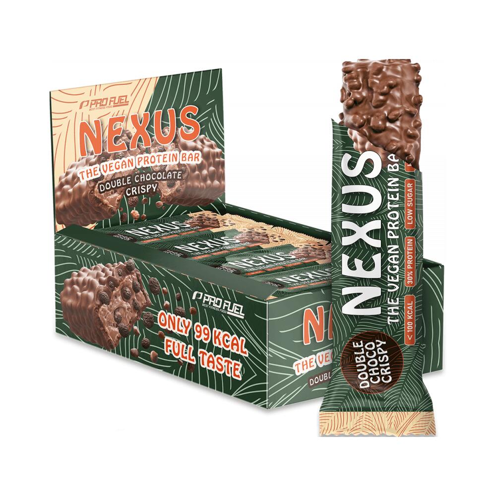 Profuel - Profuel Nexus Protein Bar (12x30g) Double Chocolate Crispy - Barres - Barre Protéinée - Decathlon
