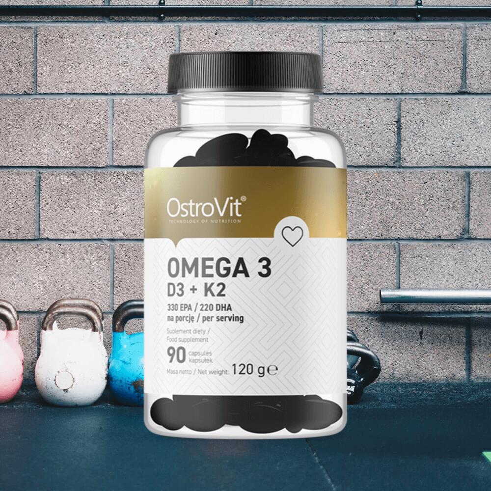 OstroVit Omega-3 + D3 + K2 (90 Caps) Unflavoured 2/4