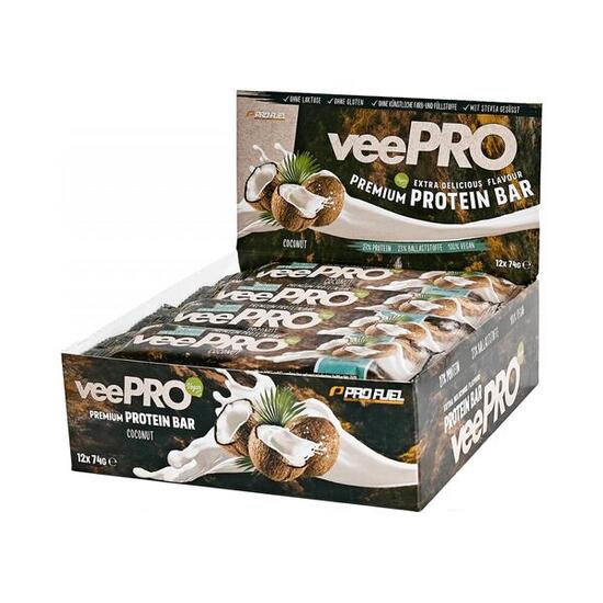 ProFuel veePro Bar (12x74g) Coconut - Barres - Barres protéinées