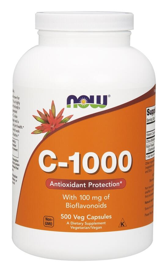 NOW Now Foods C-1000 (500 vcaps) Unflavoured - Vitamine, minerali e salute