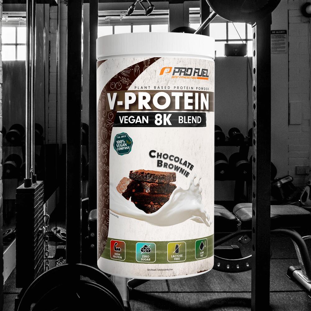 ProFuel V-Protein 8K Blend (750g) Chocolate Brownie - Proteine - Proteine vegane 2/3