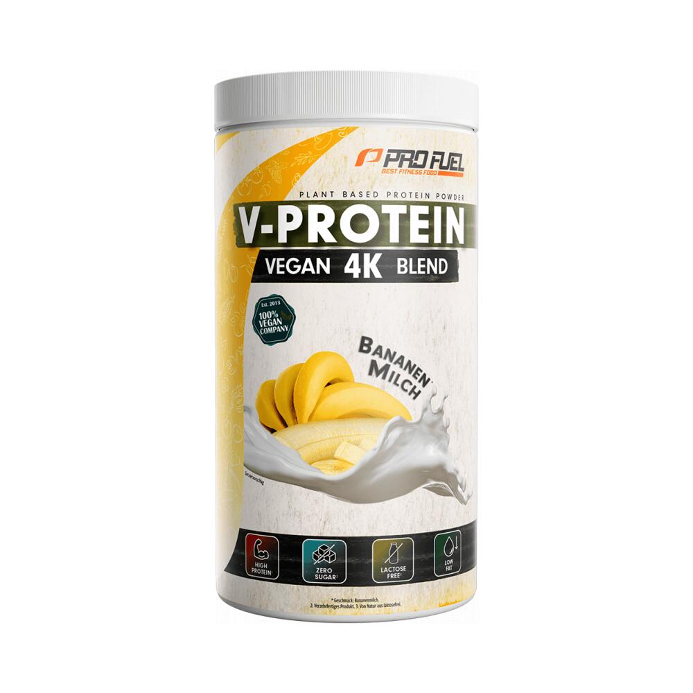 PROFUEL ProFuel V-Protein 4K Blend (750g) Banana Milk - Eiwitten - Veganistisch eiwit