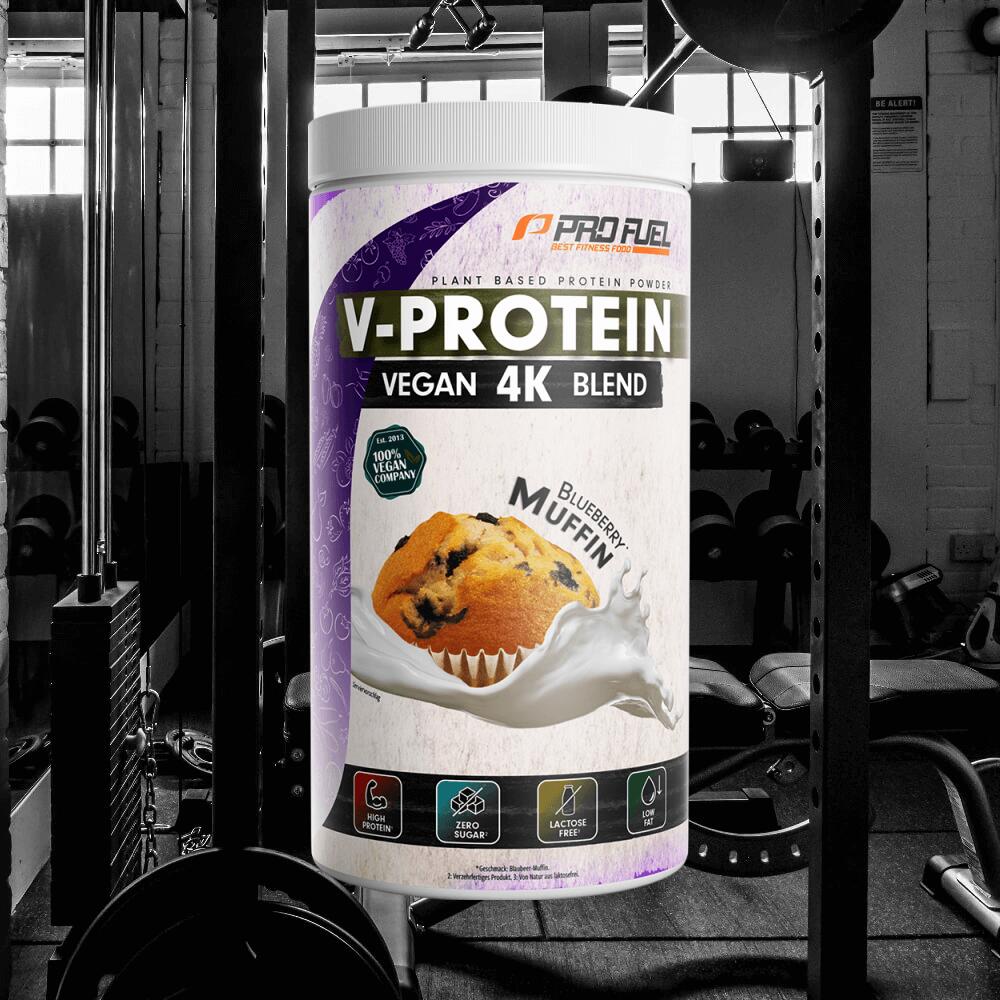 ProFuel V-Protein 4K Blend (750g) Blueberry Muffin - Protéines 4/4