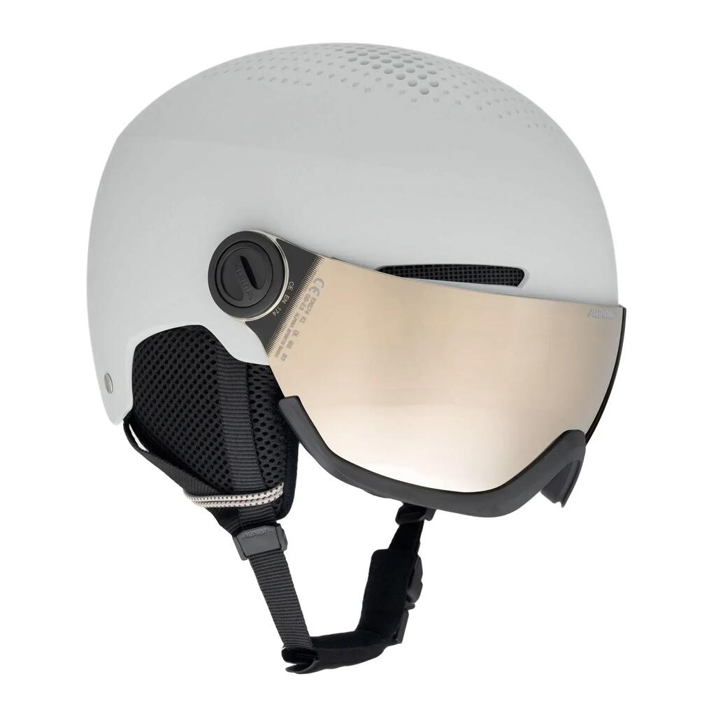 Ski Helmet + Alpina + Arber Visor Q Lite with Excellent Ventilation