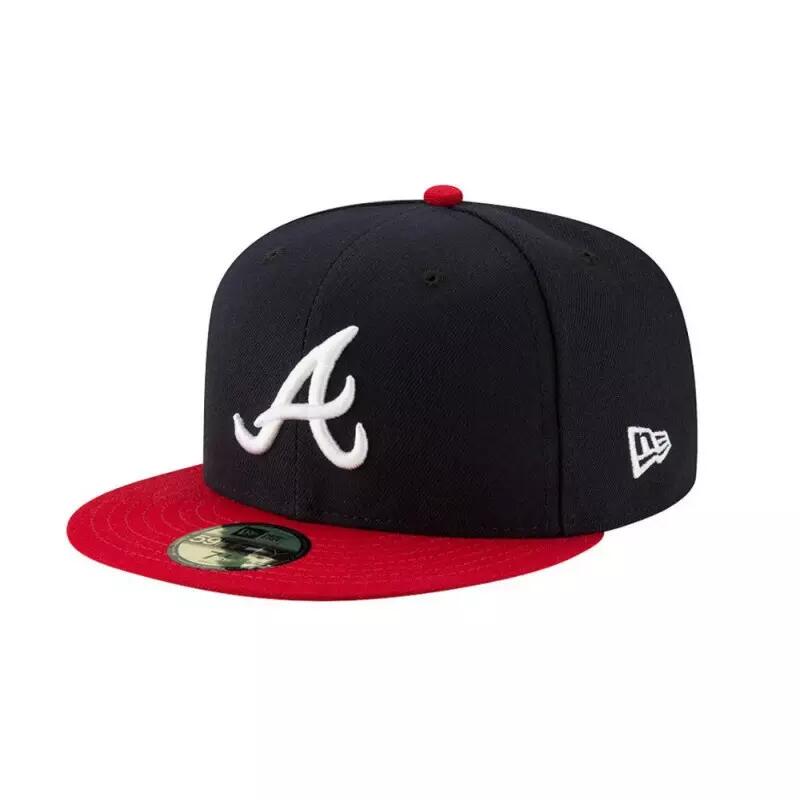 New Era - Casquette Mlb Atlanta Braves New Era Authentic Performance 59fifty Bleu Marine - Casquette - Noir|rouge - Decathlon