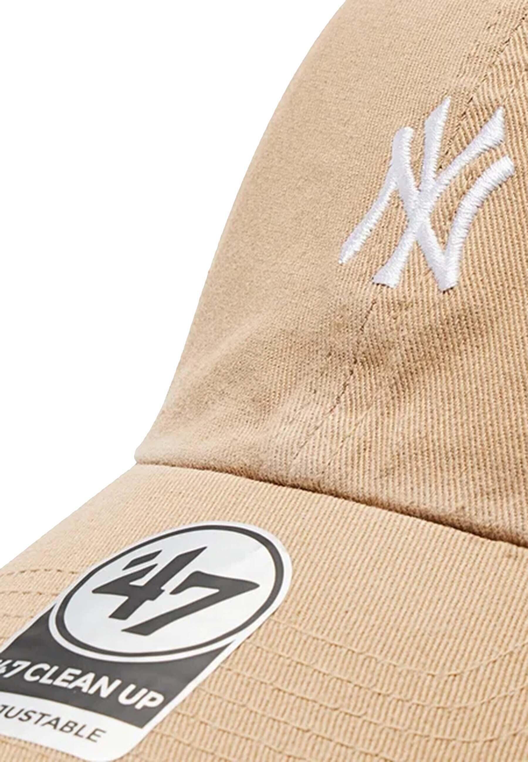47 Brand Clean Up Cap New York Yankees Base Runner kaki 4/5