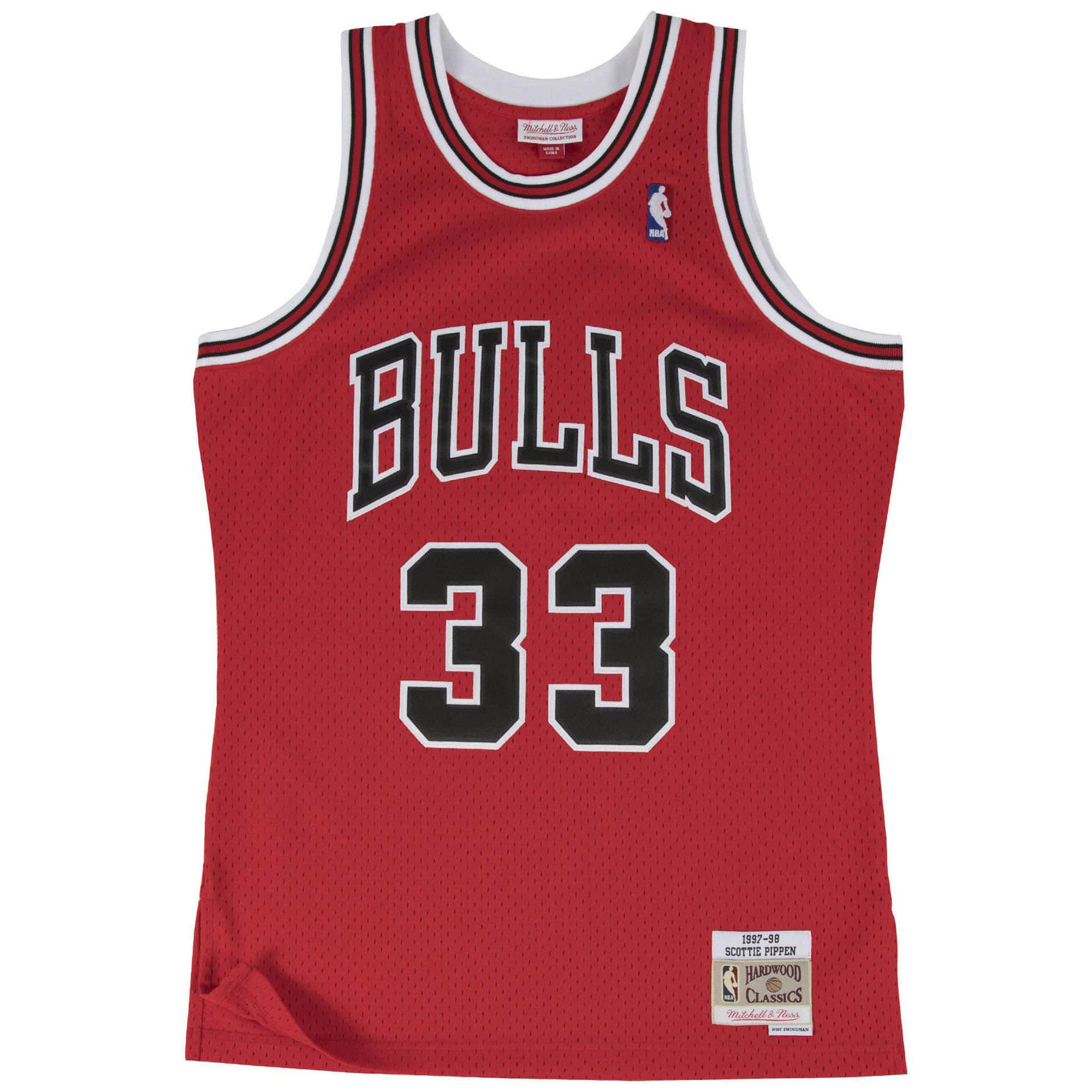 Koszulka męska koszykarska Mitchell & Ness Chicago Bulls NBA Pippen czerwona