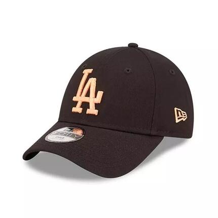 Casquette MLB Los Angeles Dodgers New Era League Essential 9Forty noir orange po