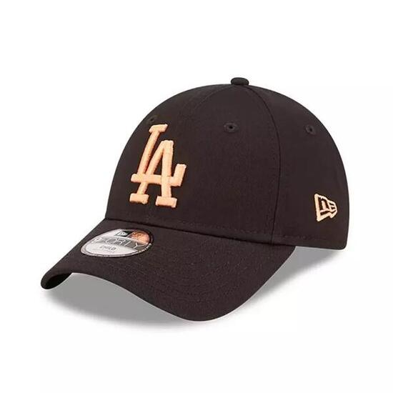 Casquette MLB Los Angeles Dodgers New Era League Essential 9Forty noir orange po