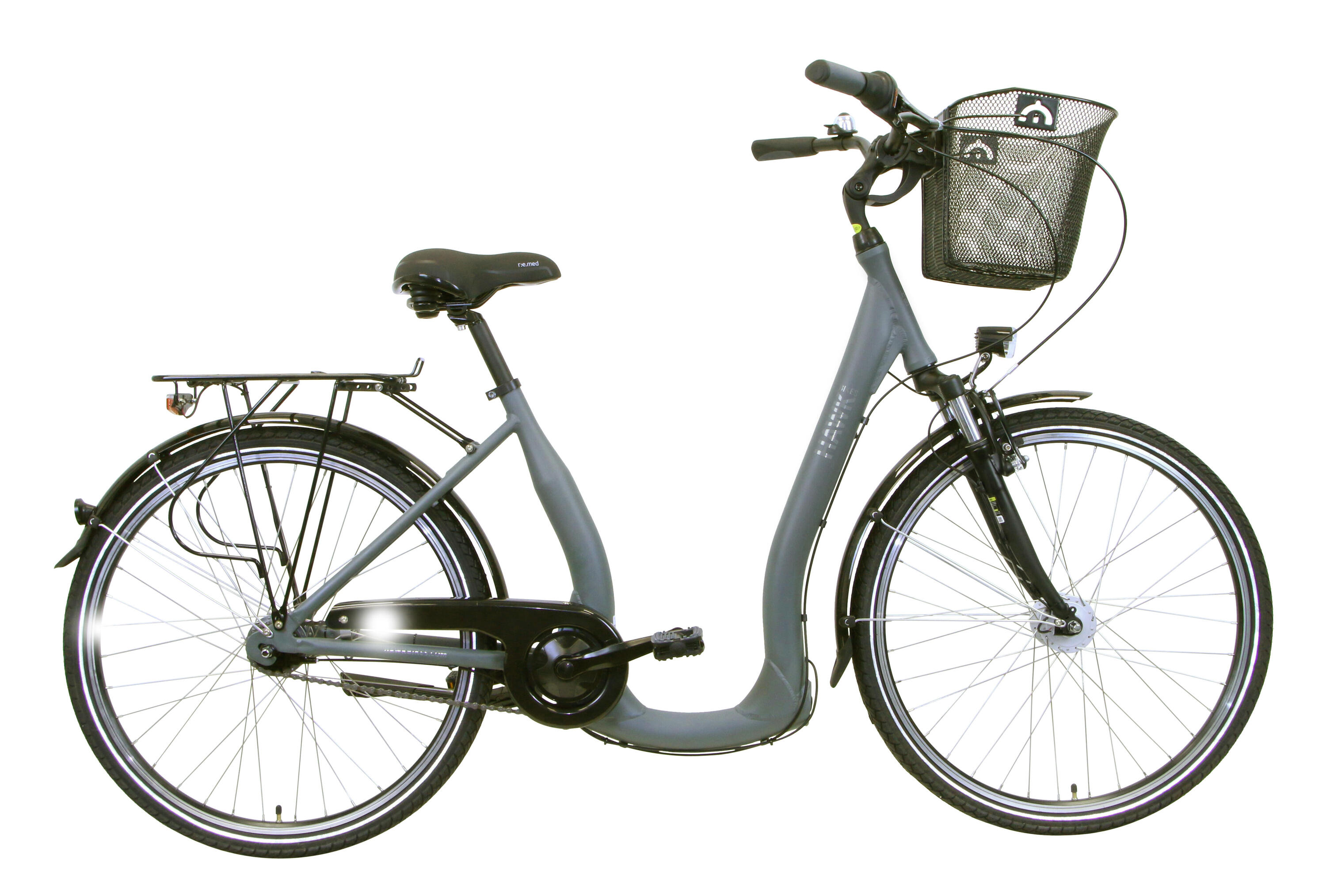 HAWK BIKES HAWk City Comfort Deluxe Plus SPECIAL, Grey, 28/43 7-Gang