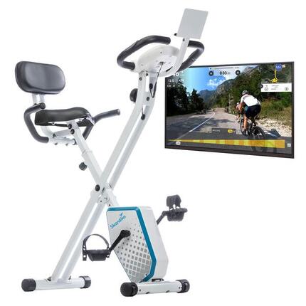 Heimtrainer Fitnessbike Foldaway X-1000 PLUS - Handpuls-Sensoren - klappbar