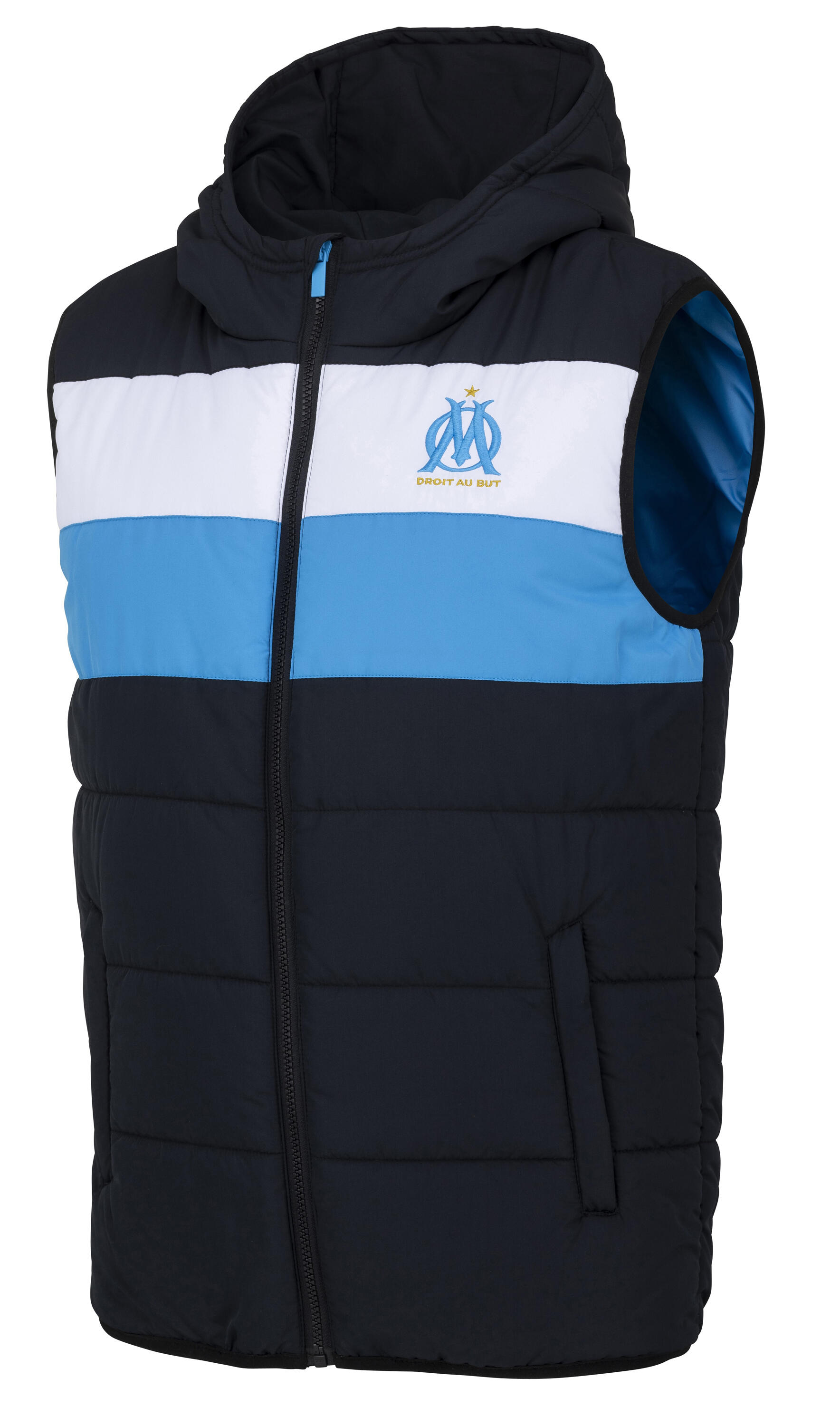 Doudoune sans manche enfant OM - Collection officielle OLYMPIQUE DE MARSEILLE 1/2