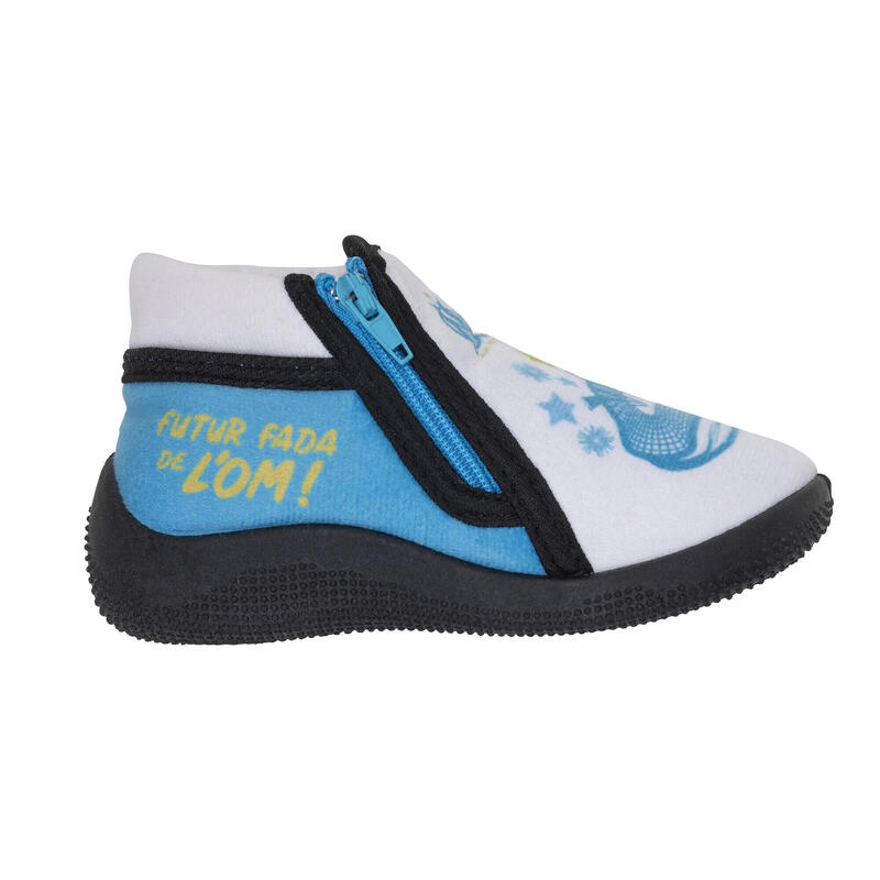 Chaussons Olympique De Marseille Officiels - Polyester, Semelle Gomme, Taille 37-46