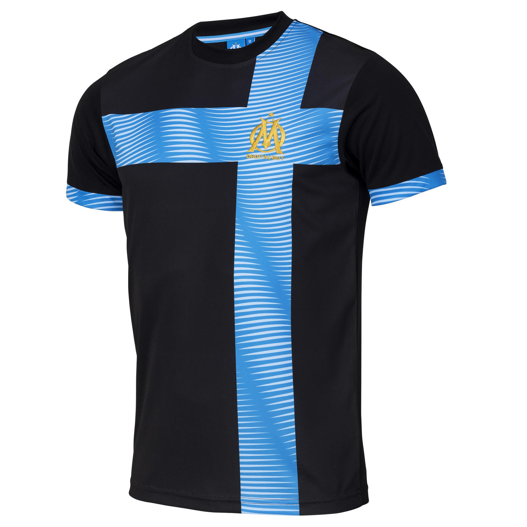 Olympique De Marseille - Maillot Enfant Om - Collection Officielle Olympique De Marseille - Maillot Manches Courtes - Noir -  6 À 8 Ans - Decathlon