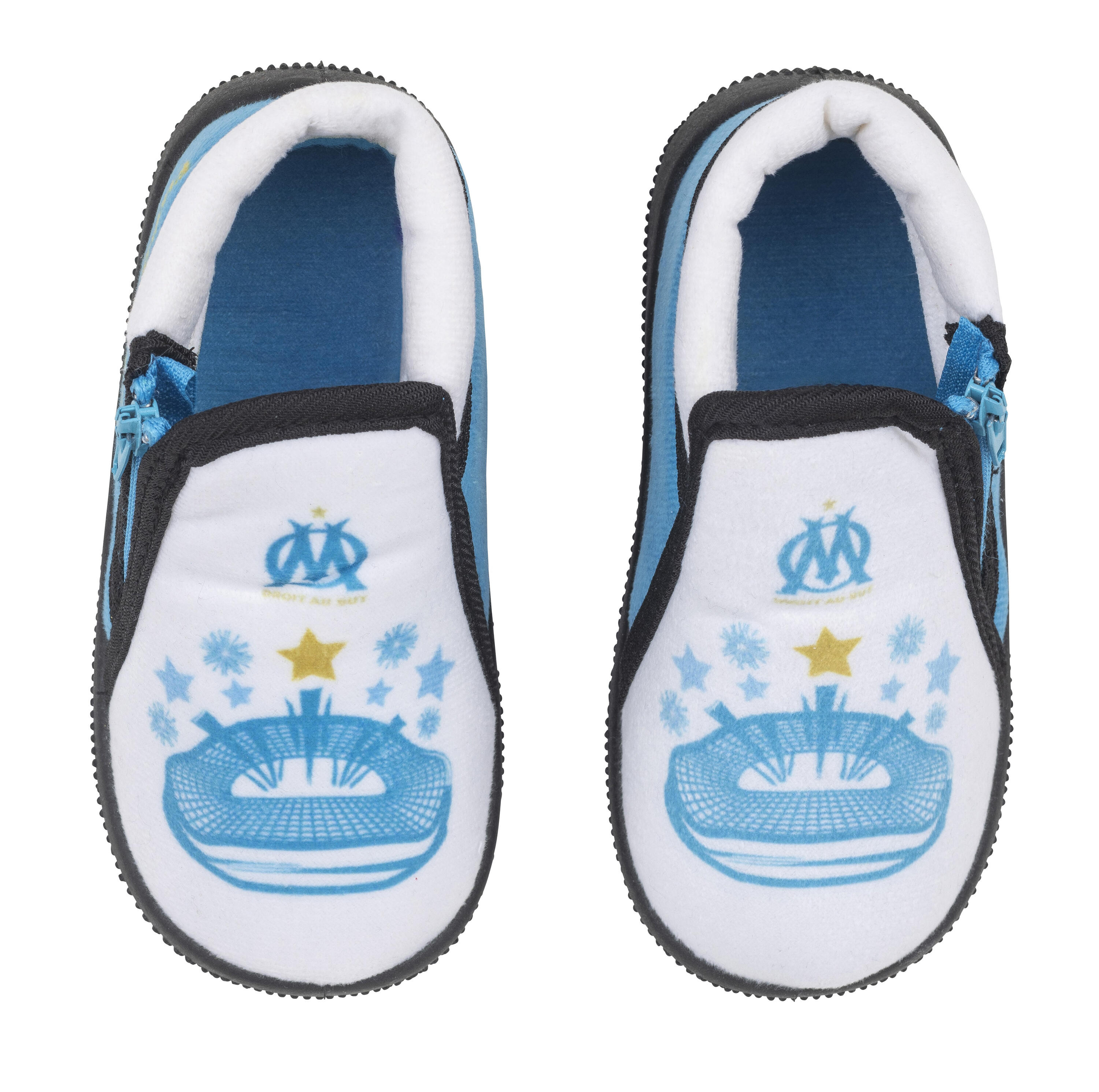 Chaussons OM bébé - Collection officielle OLYMPIQUE DE MARSEILLE 1/2