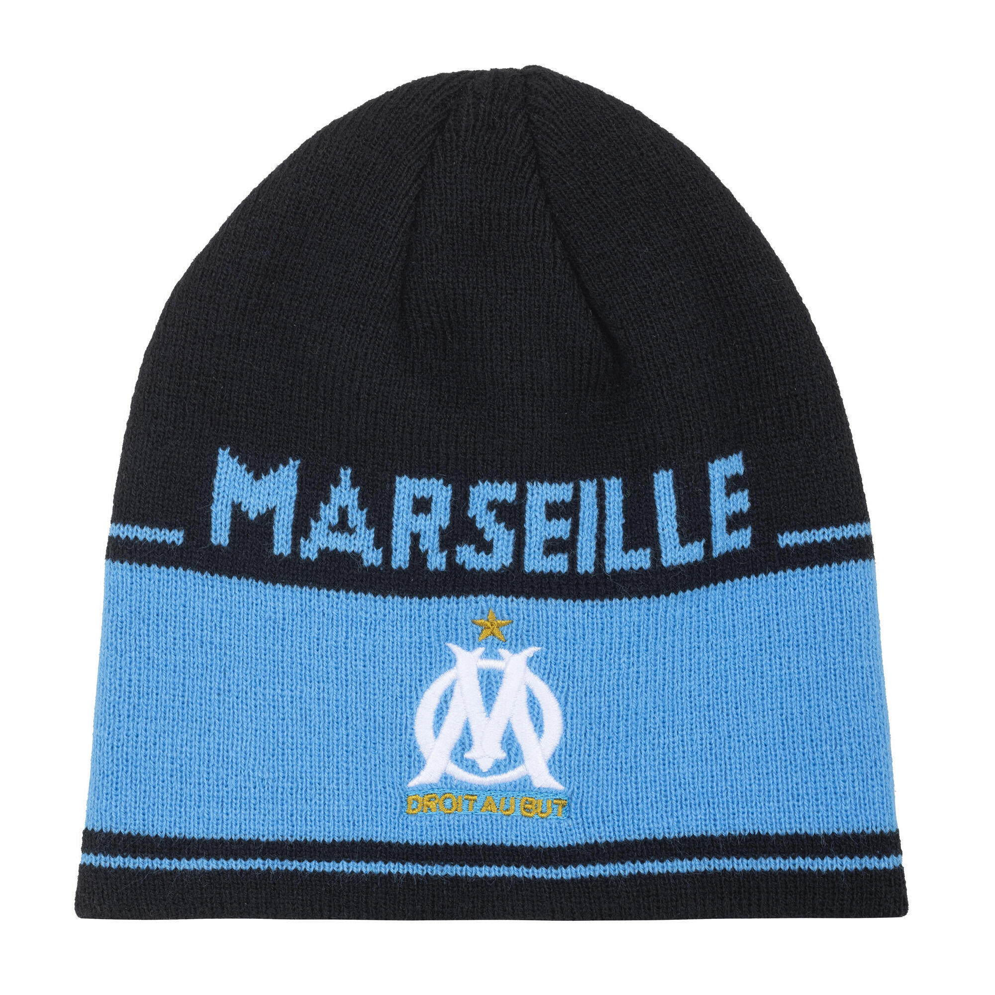 Olympique De Marseille - Bonnet Enfant Om - Collection Officielle Olympique De Marseille - Bonnet - Noir - Decathlon