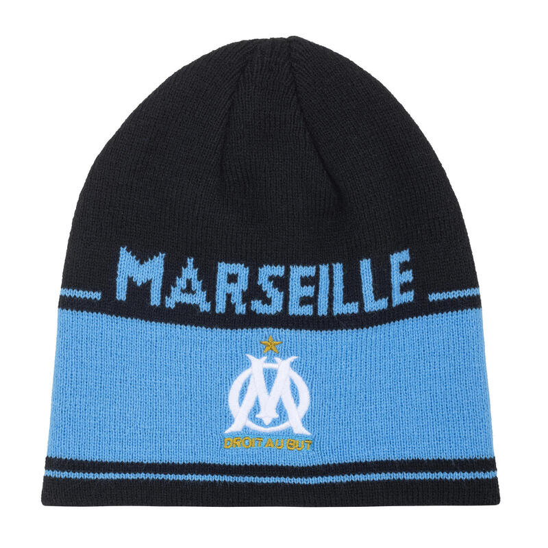 Bonnet OM Olympique De Marseille Collection Officielle - Bonnet Supporter Acrylique Taille Adulte
