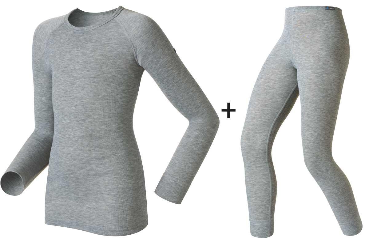 Maillot Manches Longues Odlo Active Warm Eco Gris Enfant 2/5