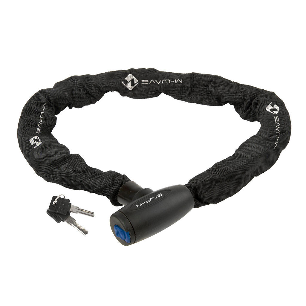 M-WAVE Stainless Steel 1100mm x 10mm Chain Lock