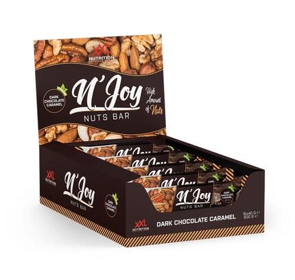 N'Joy Nuts Bar - Barre Protéinée Vegan aux Noix - Chocolat / Caramel - 15x40g