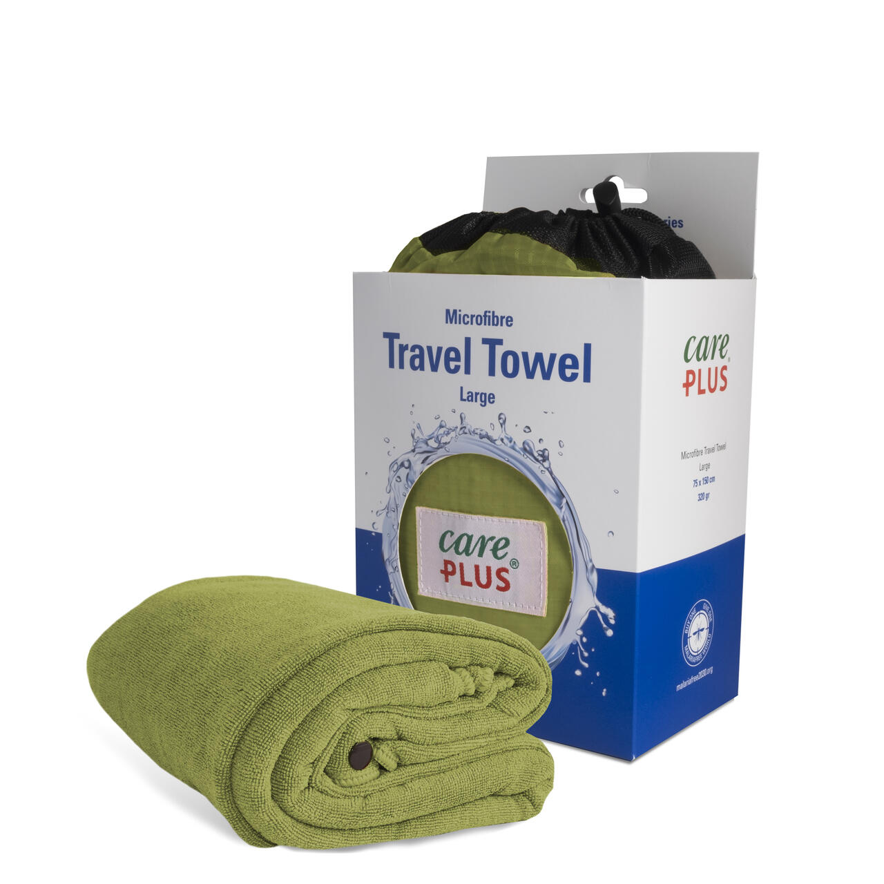 Care Plus Reishanddoek microvezel - Maat: large 75 x 150 cm - Groen - Travel 1/6