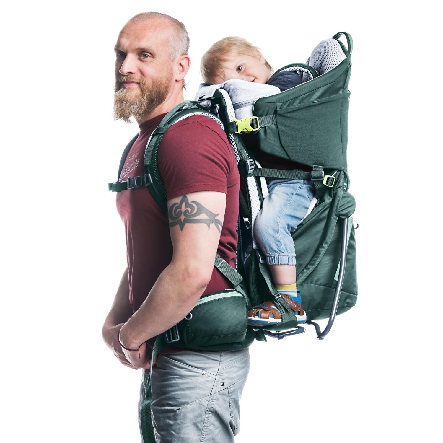 Deuter Kid Comfort Forest Air: porte-bébé avec repose-pieds réglable 4/7