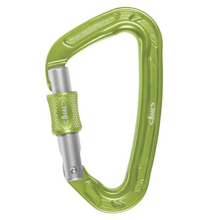 Mousqueton Be Quick BEAL aluminium vert verrouillage vis rapide 1/6