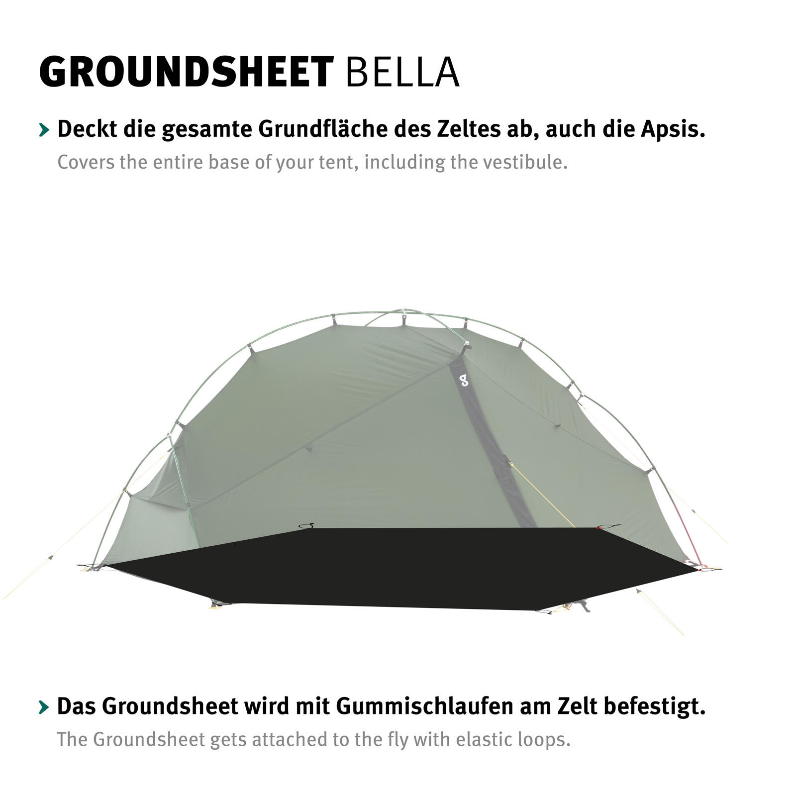 Groundsheet Für Bella & Trailrunner Zusätzlicher Zeltboden Camping Plane 3/5