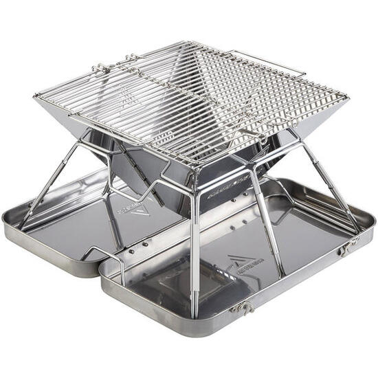 Camping Grill Eldfell M Faltgrill Holz Kohle Faltbar Outdoor Edelstahl