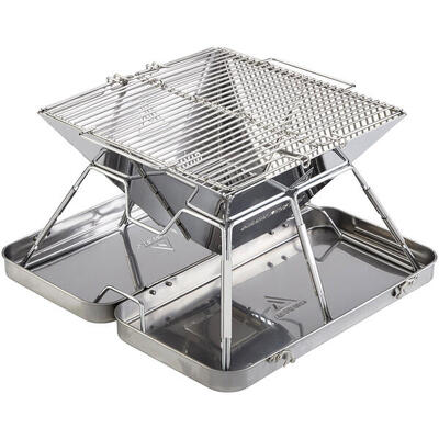 Grill da Campeggio Eldfell M pieghevole a legna carbonella per Outdoor acciaio