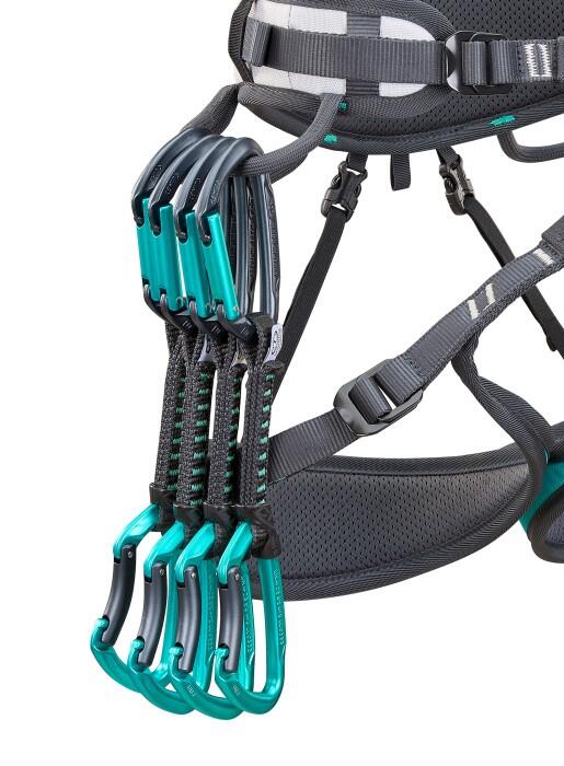 Harnais femme Climbing Technology ASCENT L-XL rembourré, sangles porte-matériel 3/7