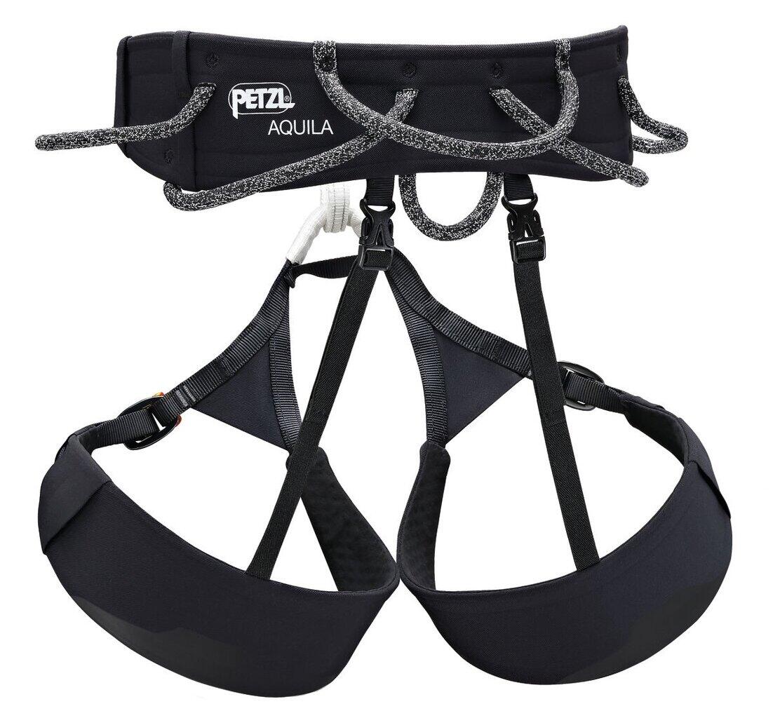 Harnais Petzl AQUILA noir S — ceinture et cuisses réglables, 4 porte-matériels 6/7