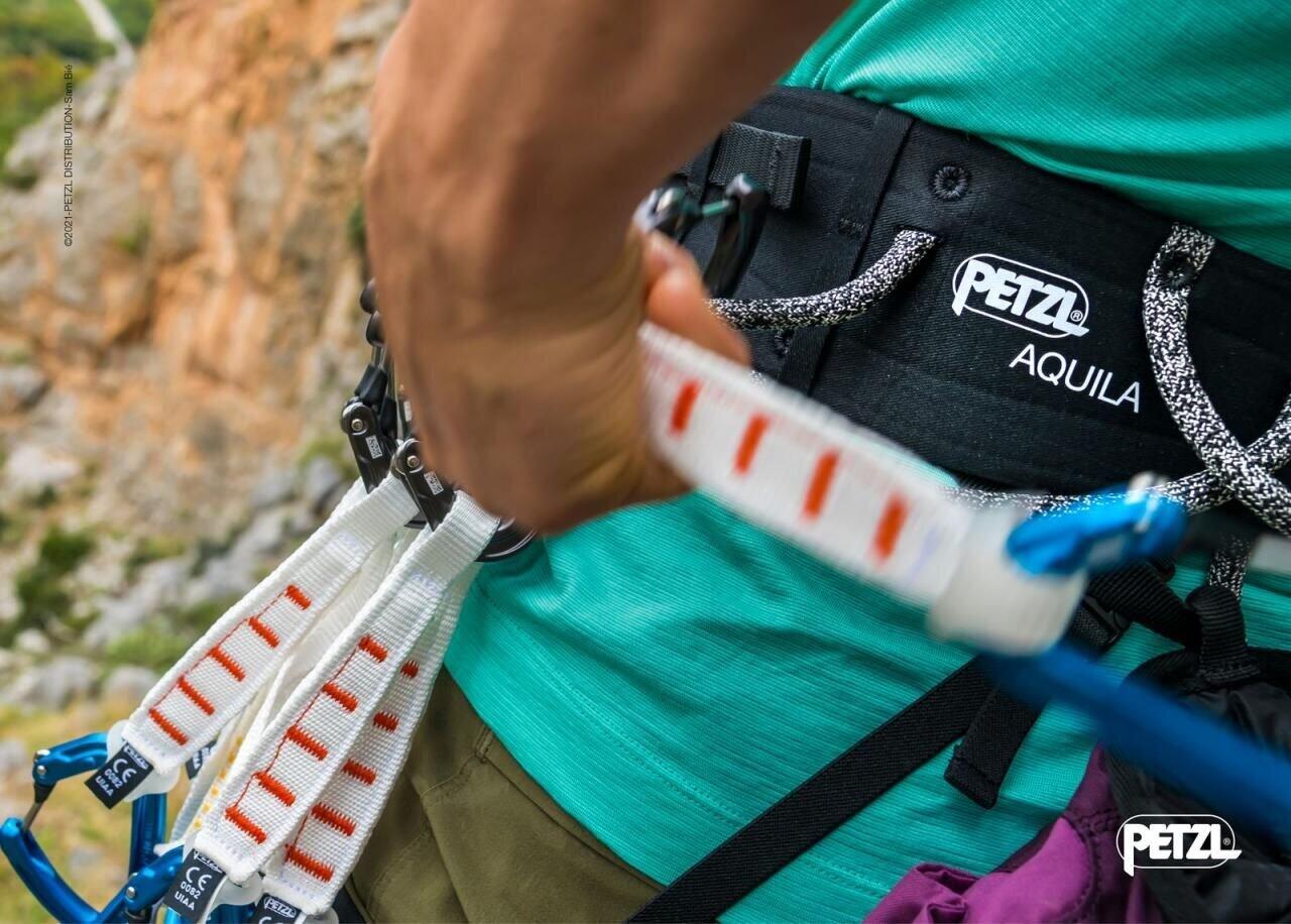 Harnais Petzl AQUILA noir S — ceinture et cuisses réglables, 4 porte-matériels 7/7