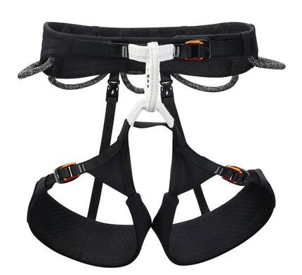 Petzl Aquila M harnais noir FUSEFRAME, boucles DOUBLEBACK, HD 5 portes-matériels
