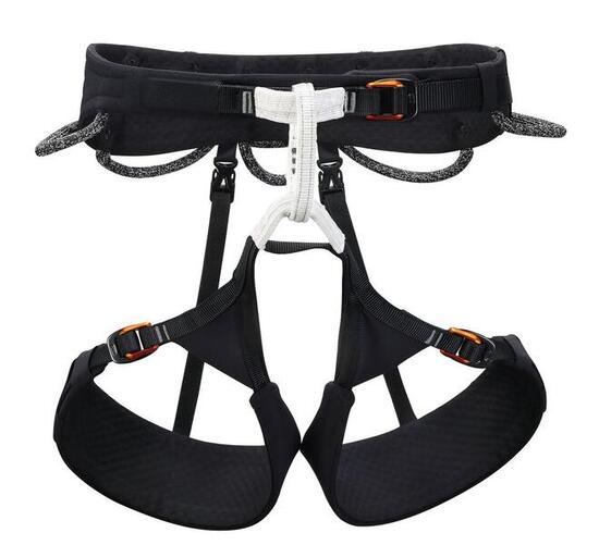 Petzl Aquila M harnais noir FUSEFRAME, boucles DOUBLEBACK, HD 5 portes-matériels