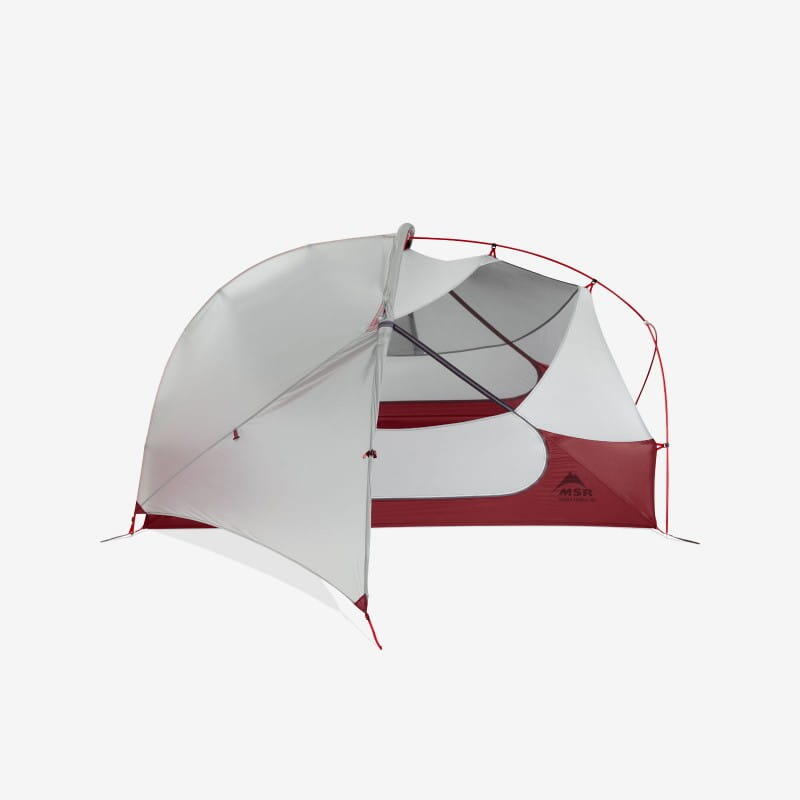 Tente MSR Hubba Hubba NX 2 plazas gris/rojo ultraligera, arcos DAC 4/7