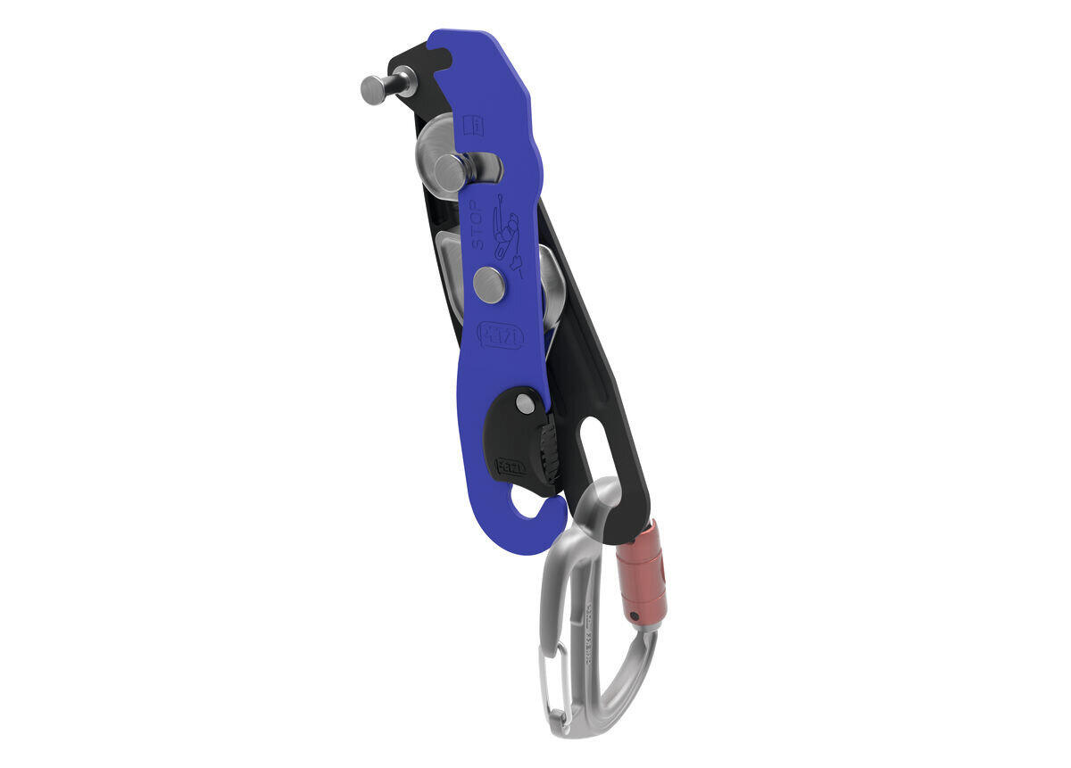 Petzl Stop — Descendeur freinage assisté, poignée ergonomique, inox, 8,5–11 mm 3/5