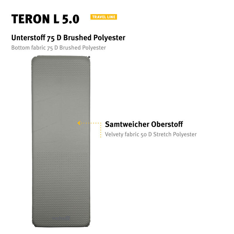 Matelas gonflable Teron L 5.0 thermique léger autogonflant 1,5 kg
